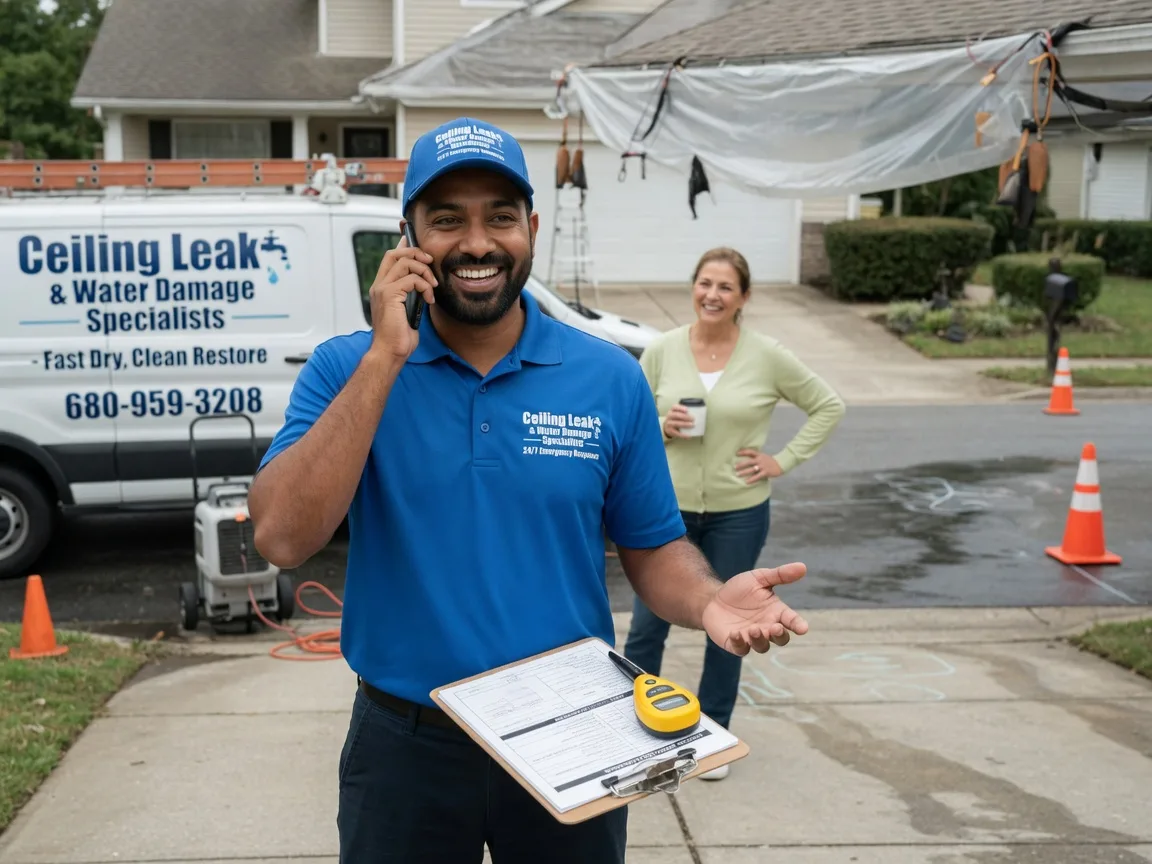 Ceiling Leak Cleanup Cross Plains, WI FAQs